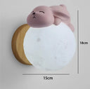 Applique Murale Animale variant lapin rose