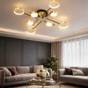 Plafonnier LED Moderne Doré – Design