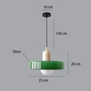Suspension rétro Beige et Vert