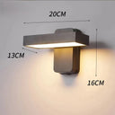 Applique murale LED extérieure 20 cm sans capteur design moderne