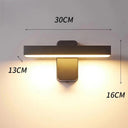 Applique murale LED extérieure 30 cm sans capteur éclairage mural moderne