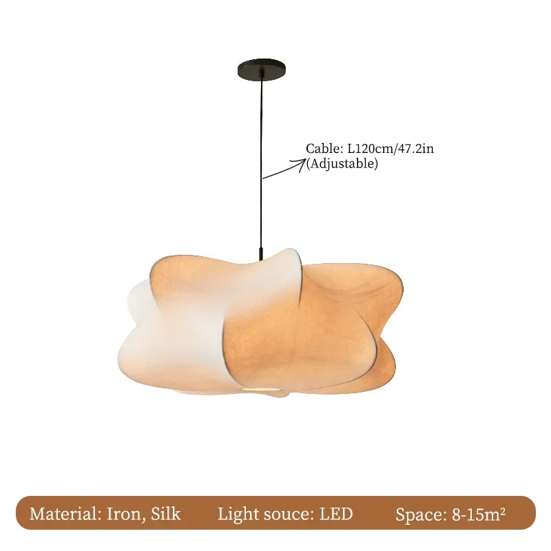 Lampe Suspendue Japonaise En Soie Wabi Sabi (Copie)