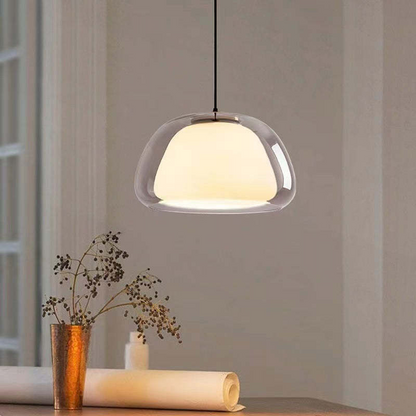 Lampe suspendue moderne en verre au lait (Copie)