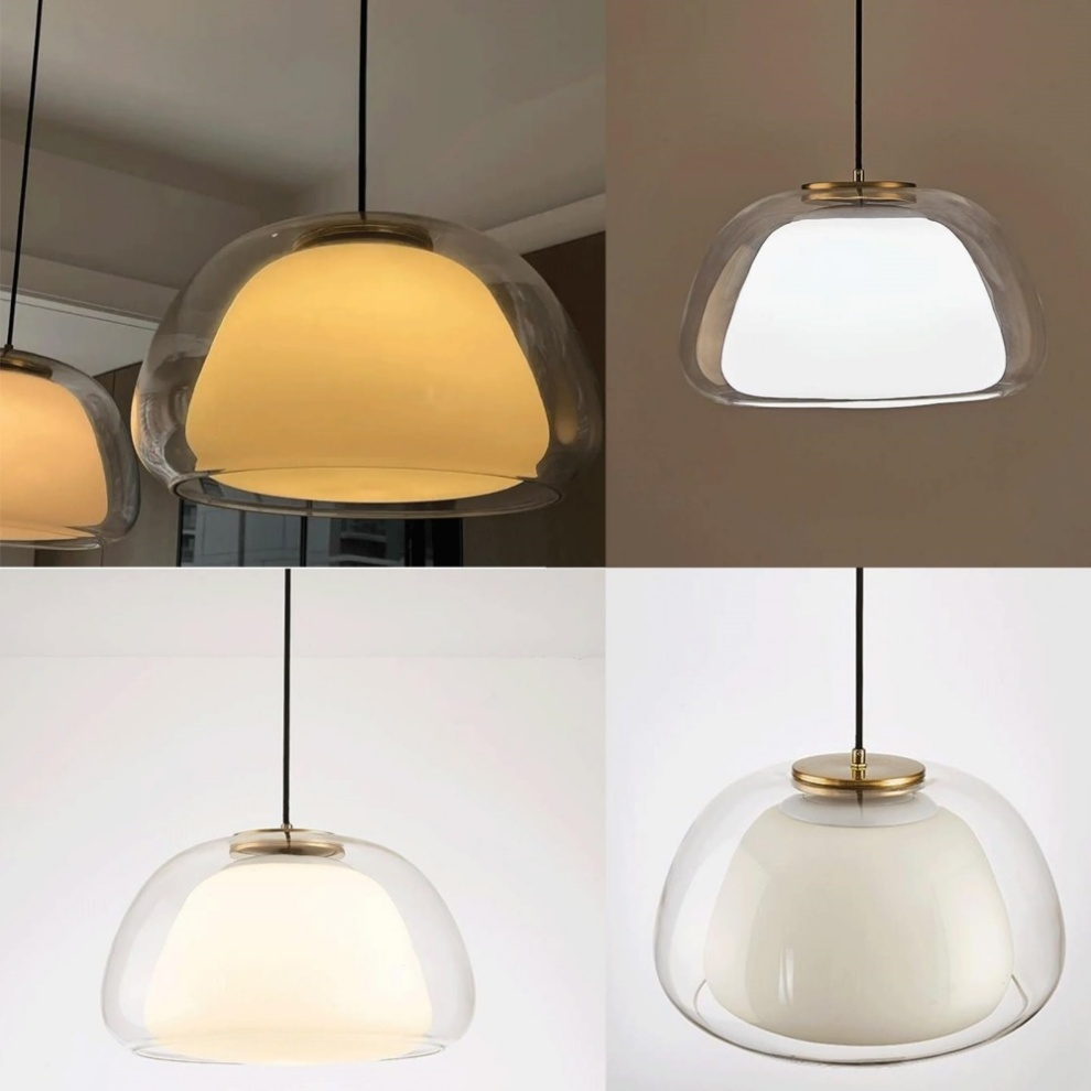 Lampe suspendue moderne en verre au lait (Copie)