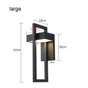 Applique Murale LED Extérieure Vintage et Rétro IP65 détails dimension large