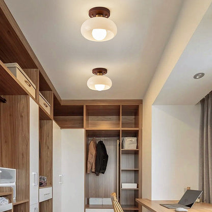 Blanc Vintage Petit Plafonnier De Couloir