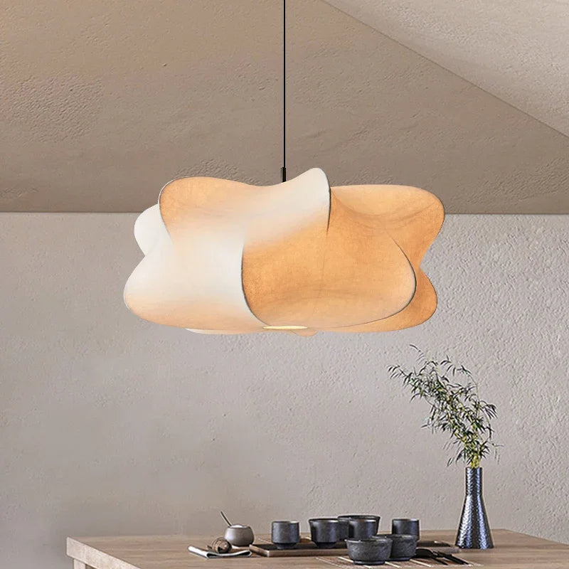 Lampe Suspendue Japonaise En Soie Wabi Sabi (Copie)