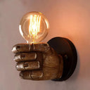 Lampe Murale Poing Rétro - double installation