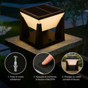 Lampe solaire pilier utilisation