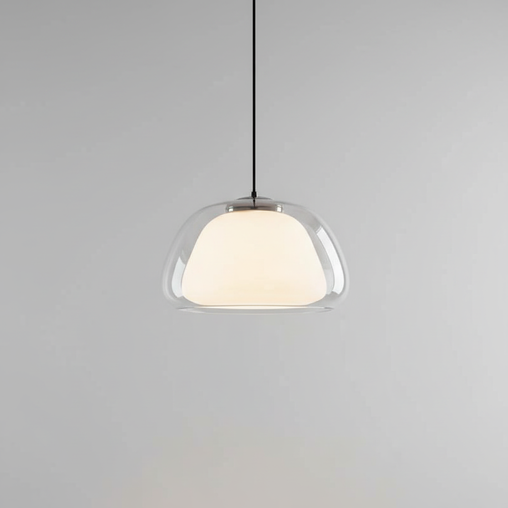 Lampe suspendue moderne en verre