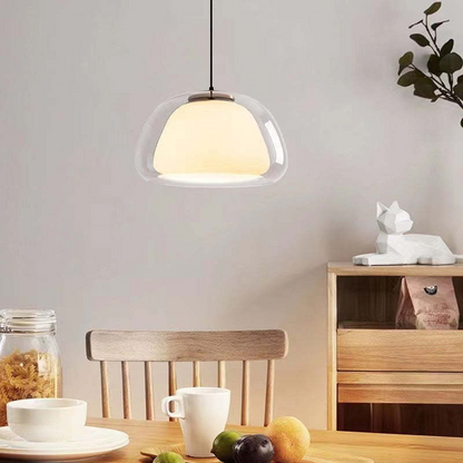 Lampe suspendue moderne en verre