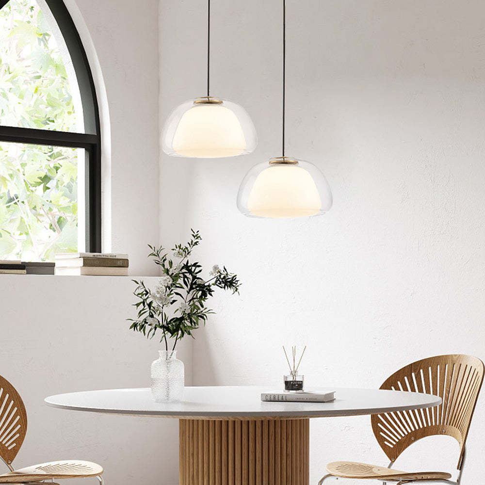Lampe suspendue moderne en verre