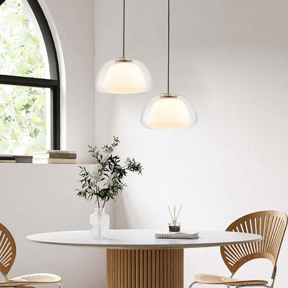 Lampe suspendue moderne en verre
