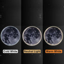 Lampe murale lune lumière chaude froide neutre