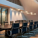 Lustre LED Circulaire Suspendu salle de réception