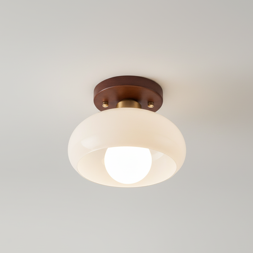 Blanc Vintage Petit Plafonnier De Couloir