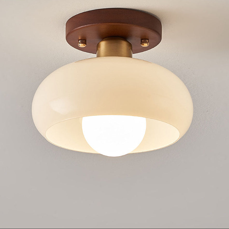 Blanc Vintage Petit Plafonnier De Couloir