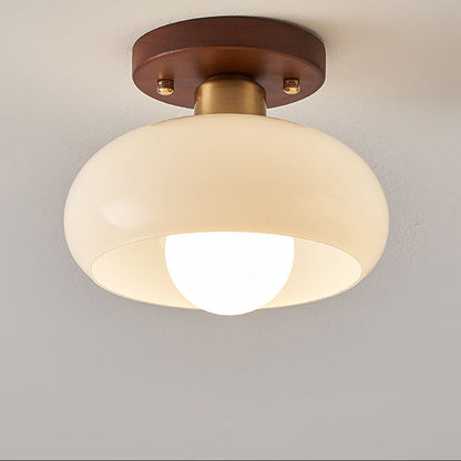 Blanc Vintage Petit Plafonnier De Couloir