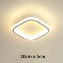 Plafonnier LED Minimaliste 3 Couleurs carré blanc