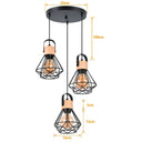 Suspension_Industrielle_3_T_tes_en_Bois_et_Fer dimension rond