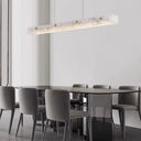 Suspension LED en Marbre Naturel salle à manger grande famille