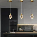 Suspension en Cristal K9 cuisine simple triple chevet lumineux