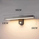 Applique murale LED extérieure 50 cm avec capteur de mouvement éclairage mural moderne